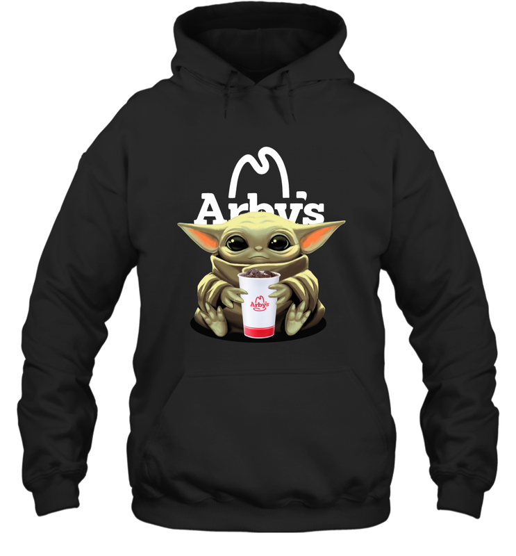 Baby Yoda Hugs Arbys Cup Star Wars Shirts Hoodie - PrimaryTee Baby Yoda Hugs Arbys Cup Star Wars Shirts Hoodie - PrimaryTee