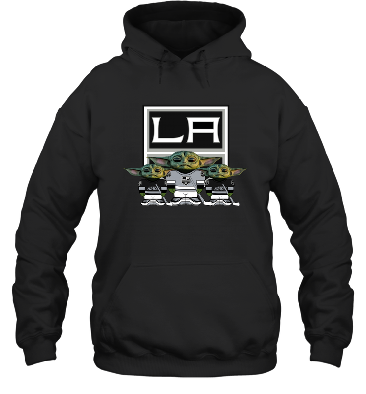 Los Angeles Kings Star Wars Logo Baby Yoda Hoodie - PrimaryTee Los Angeles Kings Star Wars Logo Baby Yoda Hoodie - PrimaryTee