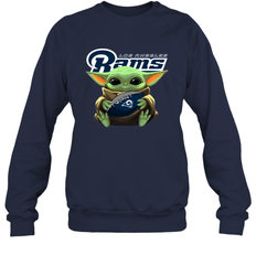 Baby Yoda Loves The Los Angeles Rams Star Wars NFL Shirts Sweatshirt - PrimaryTee Baby Yoda Loves The Los Angeles Rams Star Wars NFL Shirts Sweatshirt - PrimaryTee