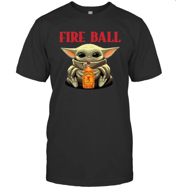 Baby Yoda Hugs Fireball Bottle Star Wars Shirts Men's T-Shirt - PrimaryTee Baby Yoda Hugs Fireball Bottle Star Wars Shirts Men's T-Shirt - PrimaryTee
