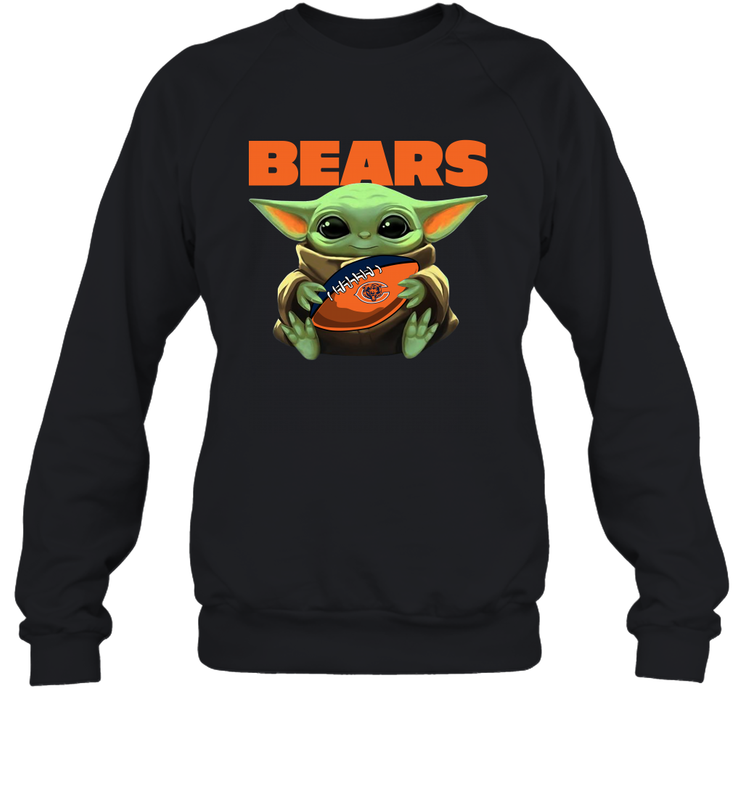 Baby Yoda Loves The Chicago Bears Star Wars NFL Shirts Sweatshirt - PrimaryTee Baby Yoda Loves The Chicago Bears Star Wars NFL Shirts Sweatshirt - PrimaryTee