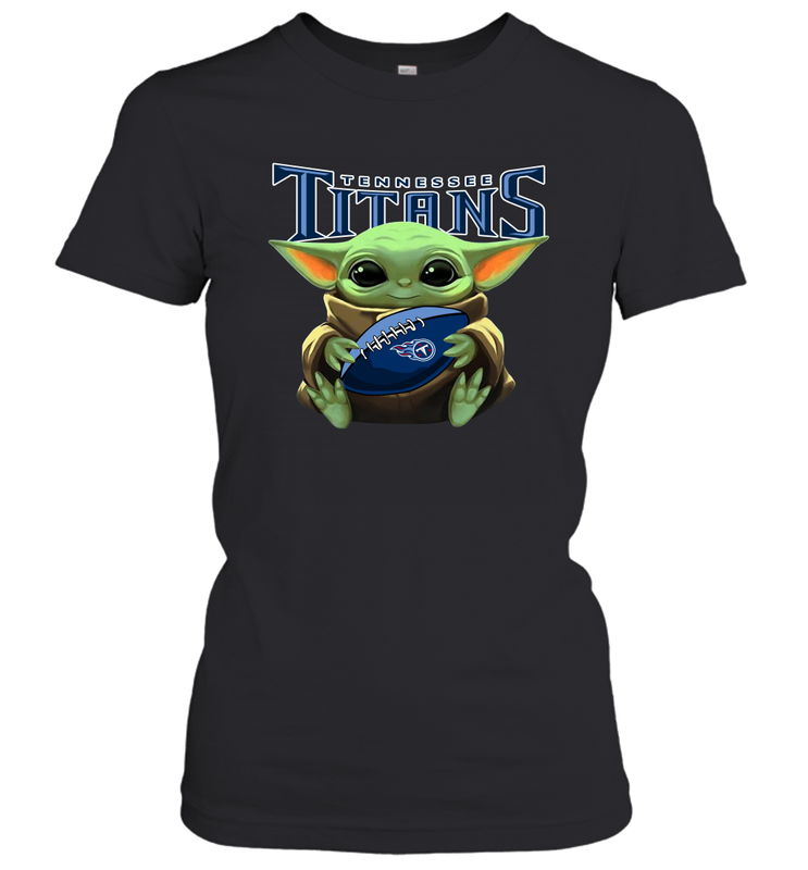 Baby Yoda Loves The Tennessee Titans Star Wars NFL Shirts Women's T-Shirt - PrimaryTee Baby Yoda Loves The Tennessee Titans Star Wars NFL Shirts Women's T-Shirt - PrimaryTee