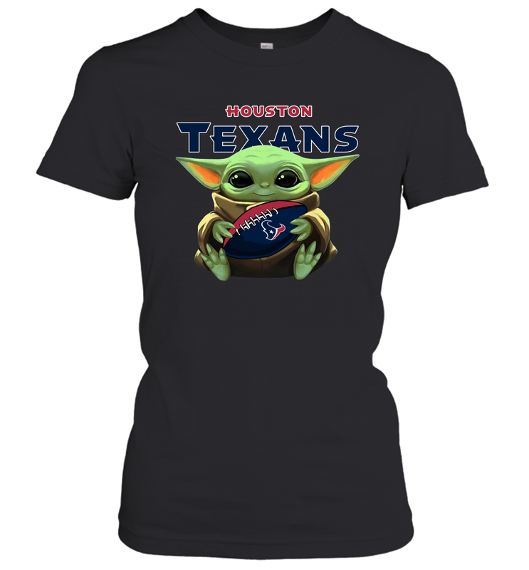 Baby Yoda Loves The Houston Texans Star Wars NFL Shirts Women's T-Shirt - PrimaryTee Baby Yoda Loves The Houston Texans Star Wars NFL Shirts Women's T-Shirt - PrimaryTee