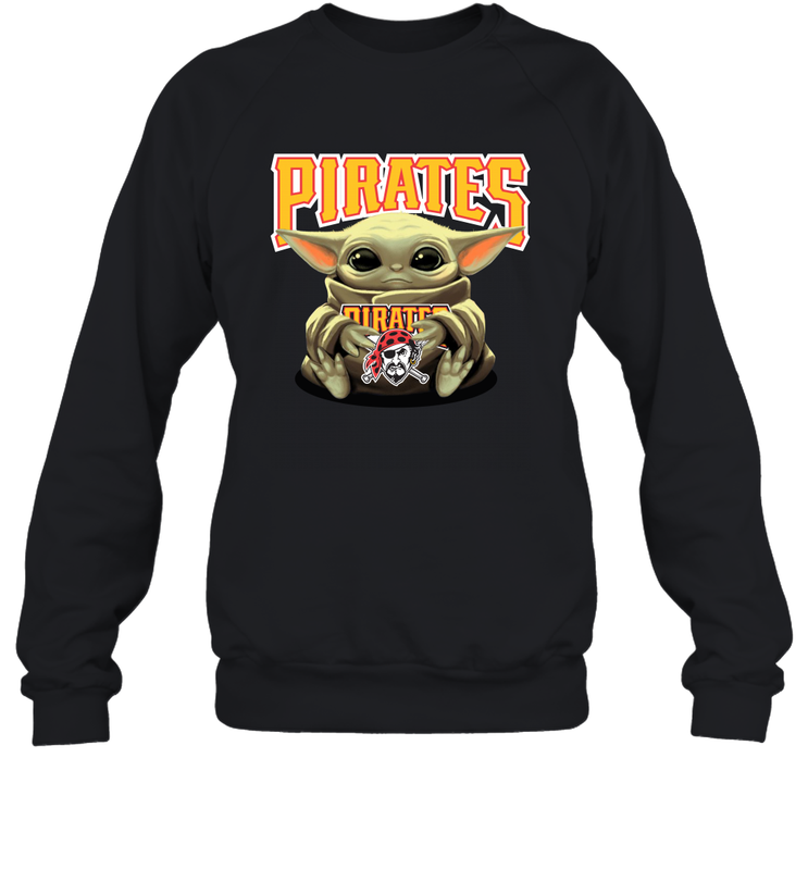Baby Yoda Hugs The Pittsburgh Pirates Shirts Sweatshirt - PrimaryTee Baby Yoda Hugs The Pittsburgh Pirates Shirts Sweatshirt - PrimaryTee