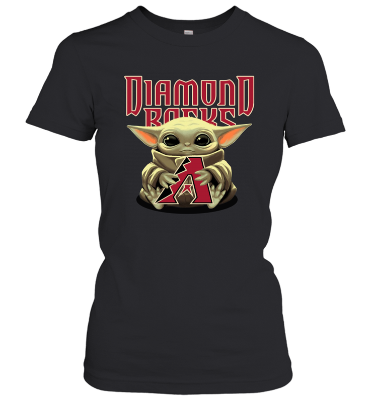 Baby Yoda Hugs The Arizona Diamondbacks Shirts Women's T-Shirt - PrimaryTee Baby Yoda Hugs The Arizona Diamondbacks Shirts Women's T-Shirt - PrimaryTee