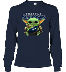 Baby Yoda Loves The Seattle Seahawks Star Wars NFL Shirts Long Sleeve T-Shirt - PrimaryTee Baby Yoda Loves The Seattle Seahawks Star Wars NFL Shirts Long Sleeve T-Shirt - PrimaryTee