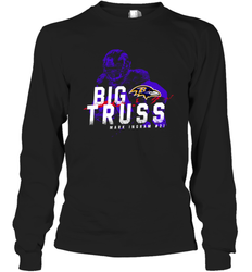 Big Truss Mark Ingram #21 Baltimore Ravens Shirt Long Sleeve T-Shirt - PrimaryTee Big Truss Mark Ingram #21 Baltimore Ravens Shirt Long Sleeve T-Shirt - PrimaryTee