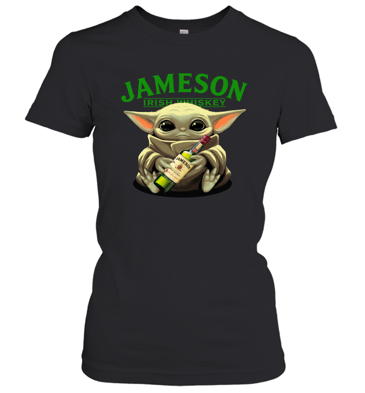 Baby Yoda Hugs Jameson Irish Whiskey Star Wars Shirts Women's T-Shirt - PrimaryTee Baby Yoda Hugs Jameson Irish Whiskey Star Wars Shirts Women's T-Shirt - PrimaryTee