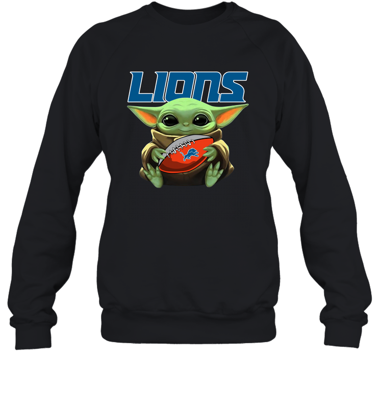 Baby Yoda Loves The Detroit Lions Star Wars NFL Shirts Sweatshirt - PrimaryTee Baby Yoda Loves The Detroit Lions Star Wars NFL Shirts Sweatshirt - PrimaryTee