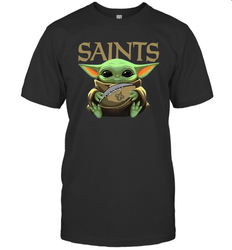 Baby Yoda Loves The New Orleans Saints Star Wars NFL Shirts Men's T-Shirt - PrimaryTee Baby Yoda Loves The New Orleans Saints Star Wars NFL Shirts Men's T-Shirt - PrimaryTee