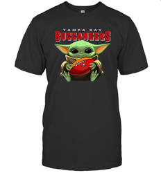 Baby Yoda Loves The Tampa Bay Buccaneers Star Wars NFL Shirts Men's T-Shirt - PrimaryTee Baby Yoda Loves The Tampa Bay Buccaneers Star Wars NFL Shirts Men's T-Shirt - PrimaryTee
