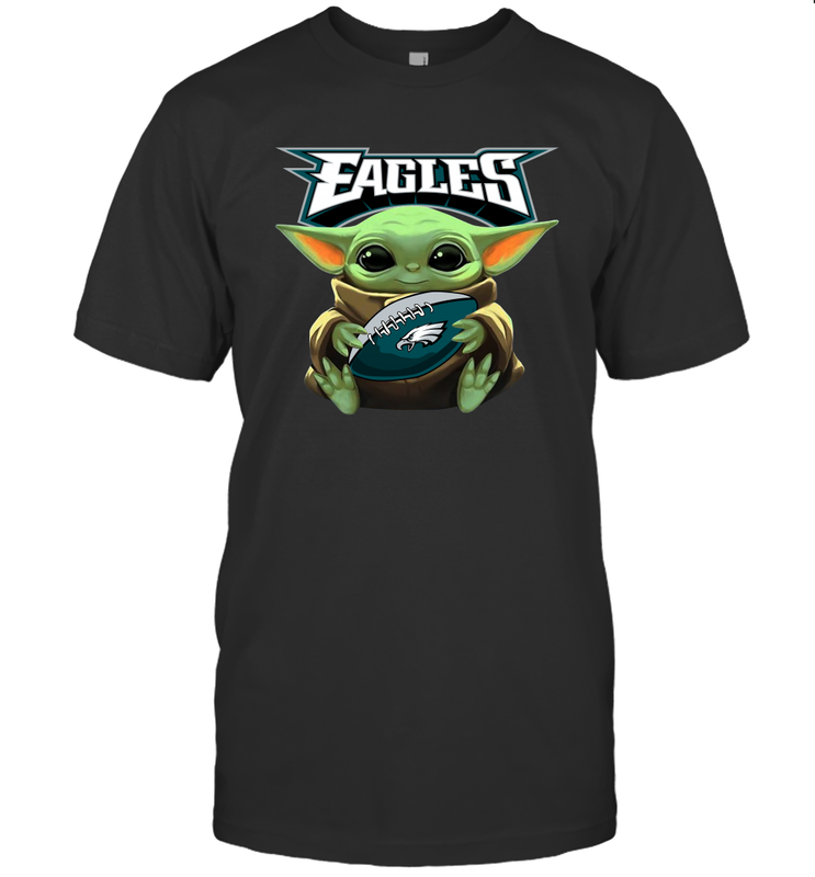 Baby Yoda Loves The Philadelphia Eagles Star Wars NFL Shirts Men's T-Shirt - PrimaryTee Baby Yoda Loves The Philadelphia Eagles Star Wars NFL Shirts Men's T-Shirt - PrimaryTee