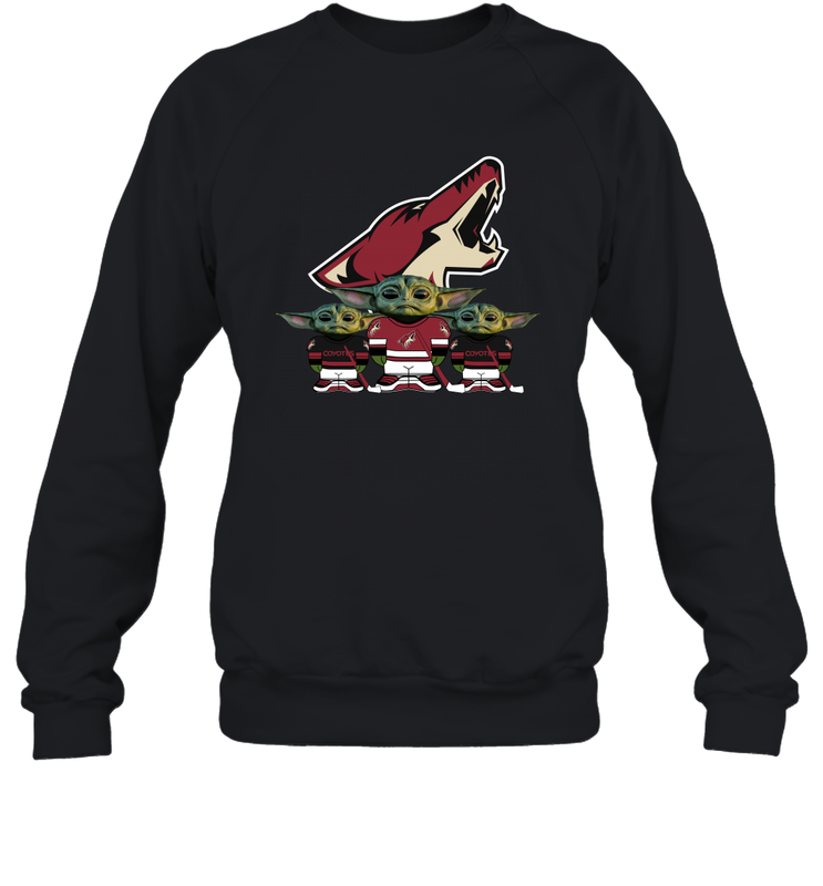 Arizona Coyotes Star Wars Logo Baby Yoda Sweatshirt - PrimaryTee Arizona Coyotes Star Wars Logo Baby Yoda Sweatshirt - PrimaryTee