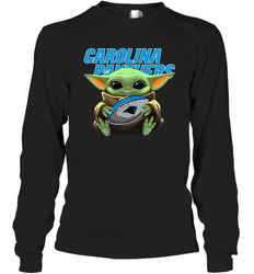 Baby Yoda Loves The Carolina Panthers Star Wars NFL Shirts Long Sleeve T-Shirt - PrimaryTee Baby Yoda Loves The Carolina Panthers Star Wars NFL Shirts Long Sleeve T-Shirt - PrimaryTee