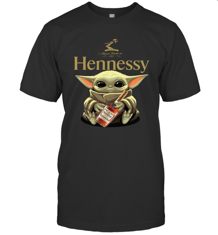 Baby Yoda Hugs Hennessy Bottle Star Wars Shirts Men's T-Shirt - PrimaryTee Baby Yoda Hugs Hennessy Bottle Star Wars Shirts Men's T-Shirt - PrimaryTee