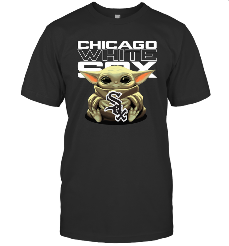 Baby Yoda Hugs The Chicago White Sox Shirts Men's T-Shirt - PrimaryTee Baby Yoda Hugs The Chicago White Sox Shirts Men's T-Shirt - PrimaryTee