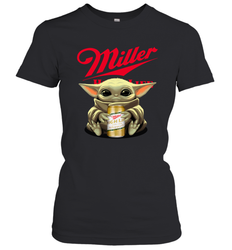 Baby Yoda Hugs Miller High Life Beer Star Wars Shirts Women's T-Shirt - PrimaryTee Baby Yoda Hugs Miller High Life Beer Star Wars Shirts Women's T-Shirt - PrimaryTee