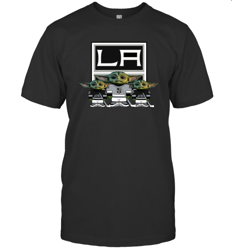 Los Angeles Kings Star Wars Logo Baby Yoda Men's T-Shirt - PrimaryTee Los Angeles Kings Star Wars Logo Baby Yoda Men's T-Shirt - PrimaryTee