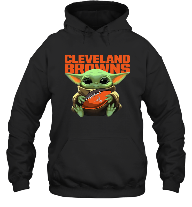 Baby Yoda Loves The Cleveland Browns Star Wars NFL Shirts Hoodie - PrimaryTee Baby Yoda Loves The Cleveland Browns Star Wars NFL Shirts Hoodie - PrimaryTee