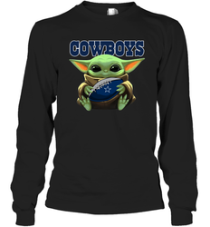 Baby Yoda Loves The Dallas Cowboys Star Wars NFL Shirts Long Sleeve T-Shirt - PrimaryTee Baby Yoda Loves The Dallas Cowboys Star Wars NFL Shirts Long Sleeve T-Shirt - PrimaryTee
