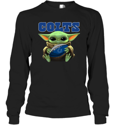 Baby Yoda Loves The Indianapolis Colts Star Wars NFL Shirts Long Sleeve T-Shirt - PrimaryTee Baby Yoda Loves The Indianapolis Colts Star Wars NFL Shirts Long Sleeve T-Shirt - PrimaryTee