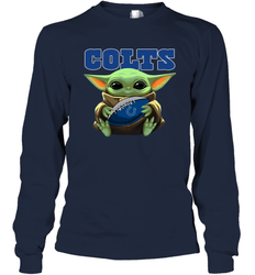 Baby Yoda Loves The Indianapolis Colts Star Wars NFL Shirts Long Sleeve T-Shirt - PrimaryTee Baby Yoda Loves The Indianapolis Colts Star Wars NFL Shirts Long Sleeve T-Shirt - PrimaryTee