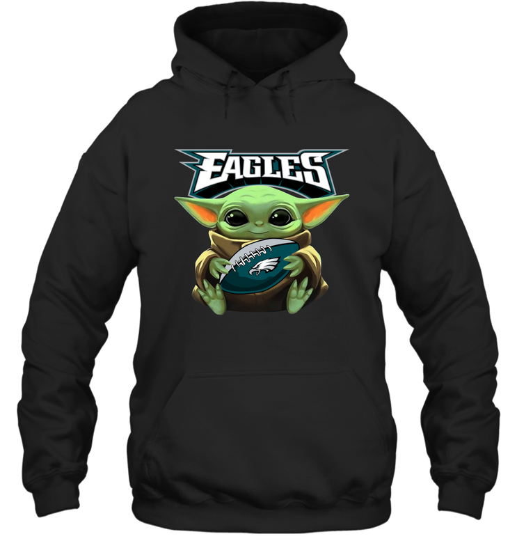 Baby Yoda Loves The Philadelphia Eagles Star Wars NFL Shirts Hoodie - PrimaryTee Baby Yoda Loves The Philadelphia Eagles Star Wars NFL Shirts Hoodie - PrimaryTee