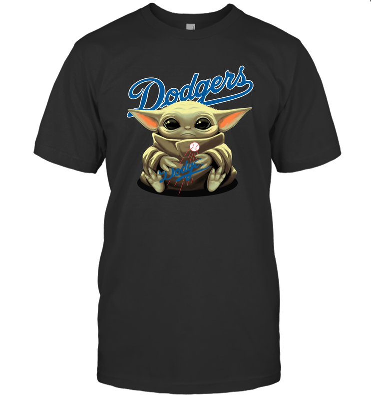 Baby Yoda Hugs The Los Angeles Dodgers Shirts Men's T-Shirt - PrimaryTee Baby Yoda Hugs The Los Angeles Dodgers Shirts Men's T-Shirt - PrimaryTee