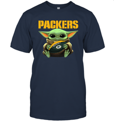 Baby Yoda Loves The Green Bay Packers Star Wars NFL Shirts Men's T-Shirt - PrimaryTee Baby Yoda Loves The Green Bay Packers Star Wars NFL Shirts Men's T-Shirt - PrimaryTee