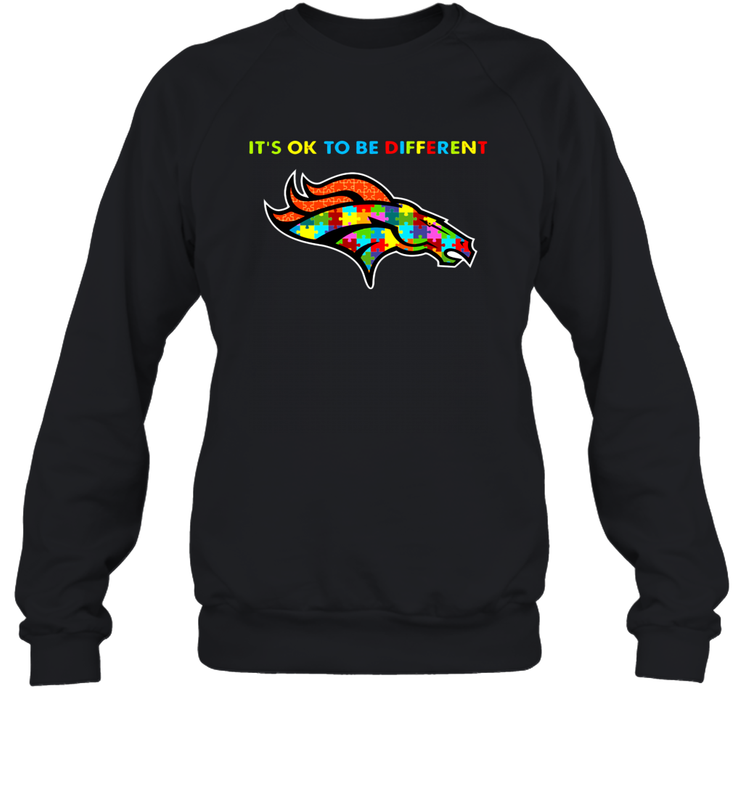 It's Ok To Be Different Denver Broncos Autism Shirt Sweatshirt - PrimaryTee It's Ok To Be Different Denver Broncos Autism Shirt Sweatshirt - PrimaryTee