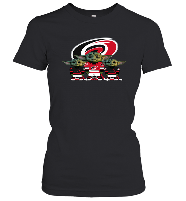 Carolina Hurricanes Star Wars Logo Baby Yoda Women's T-Shirt - PrimaryTee Carolina Hurricanes Star Wars Logo Baby Yoda Women's T-Shirt - PrimaryTee