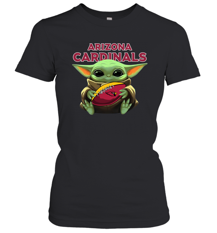 Baby Yoda Loves The Arizona Cardinals Star Wars NFL Shirts Women's T-Shirt - PrimaryTee Baby Yoda Loves The Arizona Cardinals Star Wars NFL Shirts Women's T-Shirt - PrimaryTee