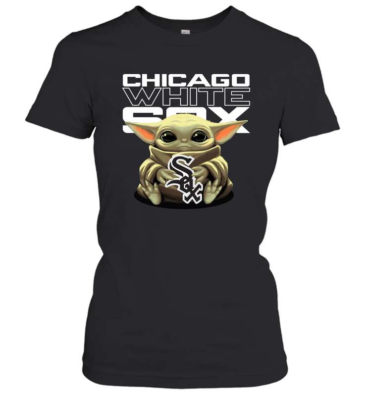 Baby Yoda Hugs The Chicago White Sox Shirts Women's T-Shirt - PrimaryTee Baby Yoda Hugs The Chicago White Sox Shirts Women's T-Shirt - PrimaryTee