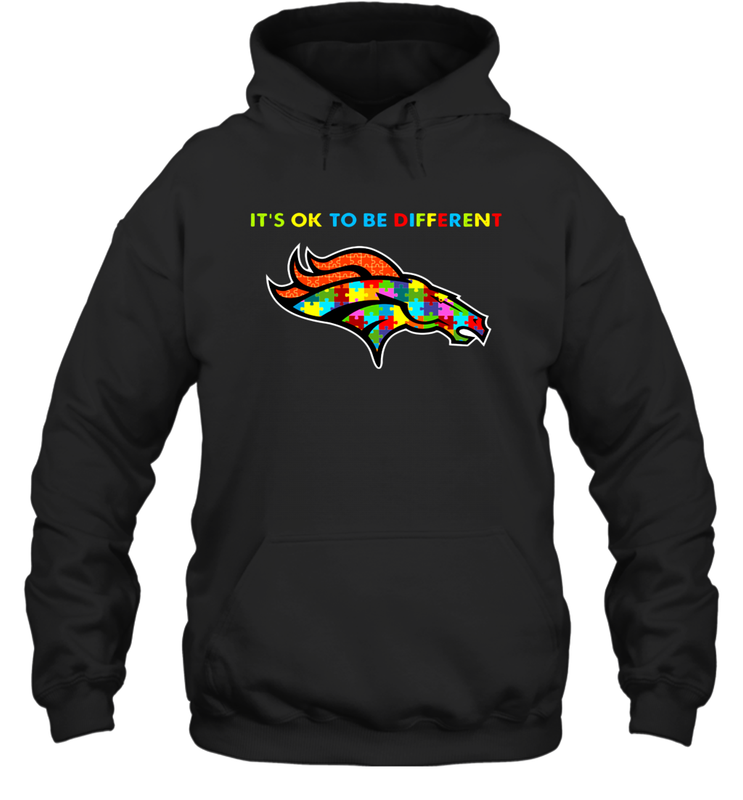 It's Ok To Be Different Denver Broncos Autism Shirt Hoodie - PrimaryTee It's Ok To Be Different Denver Broncos Autism Shirt Hoodie - PrimaryTee