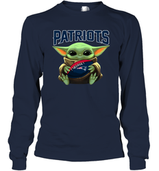 Baby Yoda Loves The New England Patriots Star Wars NFL Shirts Long Sleeve T-Shirt - PrimaryTee Baby Yoda Loves The New England Patriots Star Wars NFL Shirts Long Sleeve T-Shirt - PrimaryTee