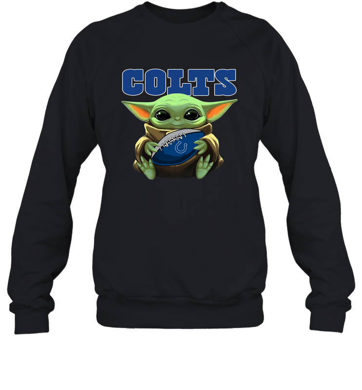 Baby Yoda Loves The Indianapolis Colts Star Wars NFL Shirts Sweatshirt - PrimaryTee Baby Yoda Loves The Indianapolis Colts Star Wars NFL Shirts Sweatshirt - PrimaryTee
