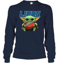Baby Yoda Loves The Detroit Lions Star Wars NFL Shirts Long Sleeve T-Shirt - PrimaryTee Baby Yoda Loves The Detroit Lions Star Wars NFL Shirts Long Sleeve T-Shirt - PrimaryTee