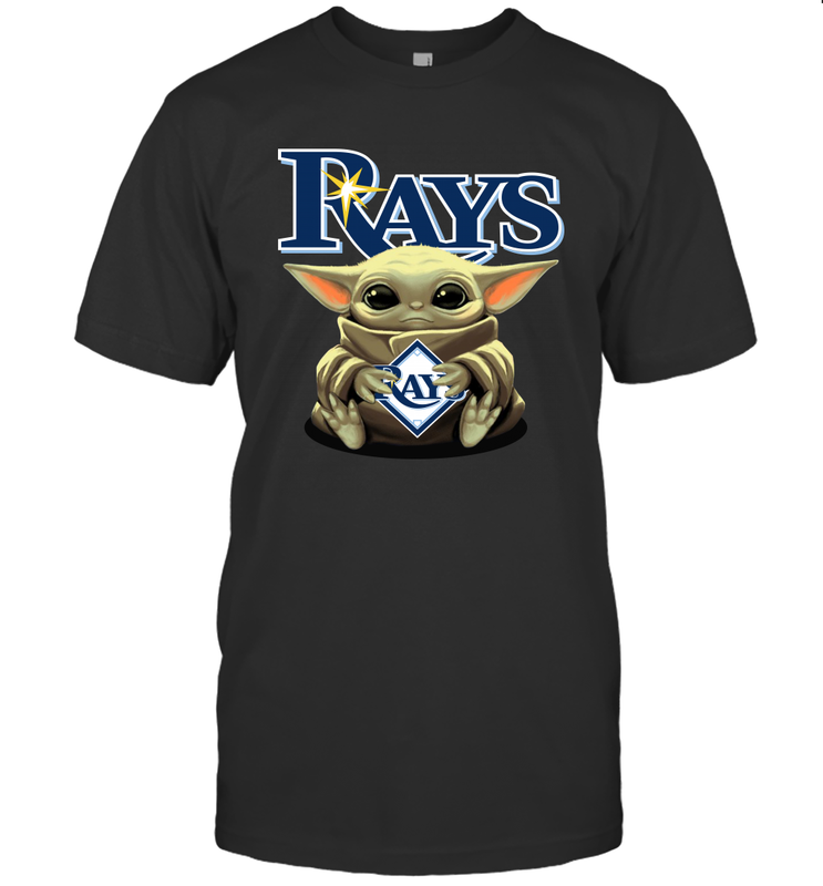Baby Yoda Hugs The Tampa Bay Rays Shirts Men's T-Shirt - PrimaryTee Baby Yoda Hugs The Tampa Bay Rays Shirts Men's T-Shirt - PrimaryTee