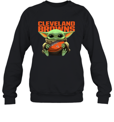 Baby Yoda Loves The Cleveland Browns Star Wars NFL Shirts Sweatshirt - PrimaryTee Baby Yoda Loves The Cleveland Browns Star Wars NFL Shirts Sweatshirt - PrimaryTee