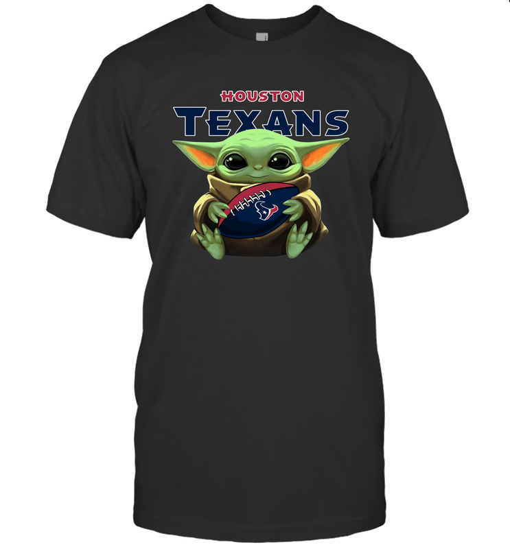 Baby Yoda Loves The Houston Texans Star Wars NFL Shirts Men's T-Shirt - PrimaryTee Baby Yoda Loves The Houston Texans Star Wars NFL Shirts Men's T-Shirt - PrimaryTee