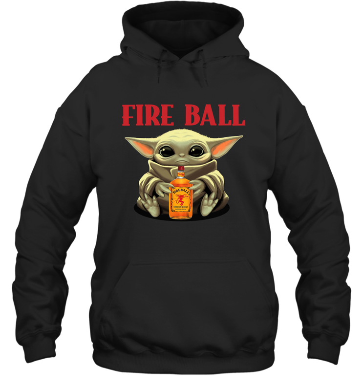 Baby Yoda Hugs Fireball Bottle Star Wars Shirts Hoodie - PrimaryTee Baby Yoda Hugs Fireball Bottle Star Wars Shirts Hoodie - PrimaryTee