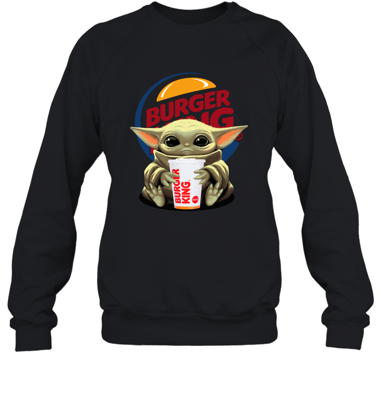 Baby Yoda Hugs Burger King Cup Star Wars Shirts Sweatshirt - PrimaryTee Baby Yoda Hugs Burger King Cup Star Wars Shirts Sweatshirt - PrimaryTee