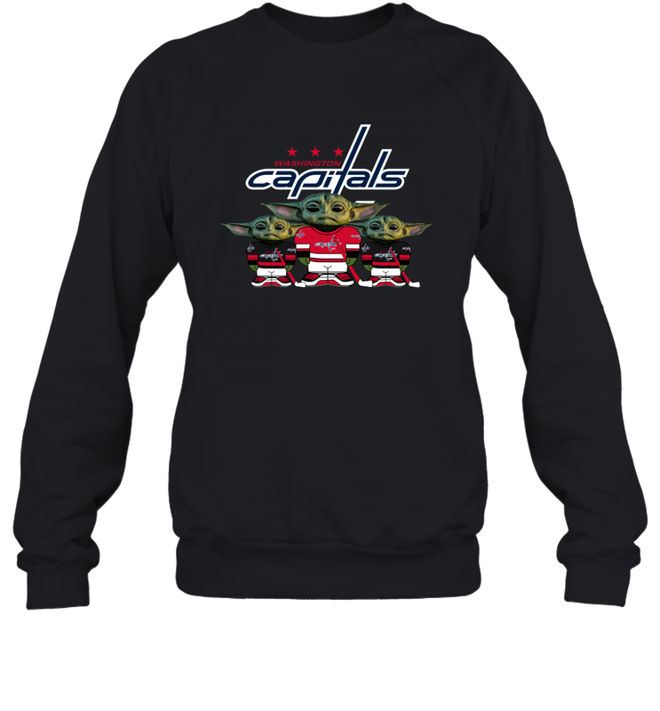 Washington Capitals Star Wars Logo Baby Yoda Sweatshirt - PrimaryTee Washington Capitals Star Wars Logo Baby Yoda Sweatshirt - PrimaryTee