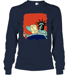 Donald Trump Slap Politics Trump New York Liberty Shirt Long Sleeve T-Shirt - PrimaryTee Donald Trump Slap Politics Trump New York Liberty Shirt Long Sleeve T-Shirt - PrimaryTee