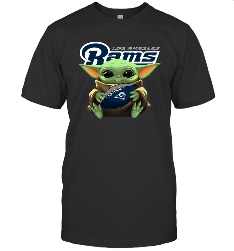 Baby Yoda Loves The Los Angeles Rams Star Wars NFL Shirts Men's T-Shirt - PrimaryTee Baby Yoda Loves The Los Angeles Rams Star Wars NFL Shirts Men's T-Shirt - PrimaryTee