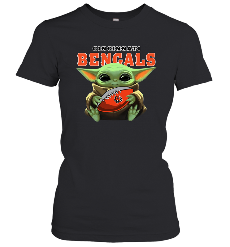 Baby Yoda Loves The Cincinnati Bengals Star Wars NFL Shirts Women's T-Shirt - PrimaryTee Baby Yoda Loves The Cincinnati Bengals Star Wars NFL Shirts Women's T-Shirt - PrimaryTee
