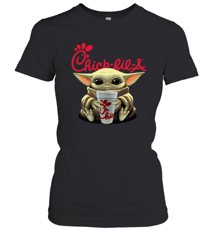 Baby Yoda Hugs Chick Fil A Cup Star Wars Shirts Women's T-Shirt - PrimaryTee Baby Yoda Hugs Chick Fil A Cup Star Wars Shirts Women's T-Shirt - PrimaryTee