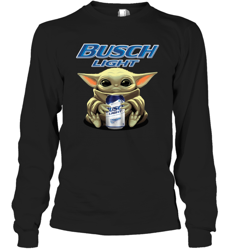 Baby Yoda Hugs Busch Light Beer Star Wars Shirts Long Sleeve T-Shirt - PrimaryTee Baby Yoda Hugs Busch Light Beer Star Wars Shirts Long Sleeve T-Shirt - PrimaryTee