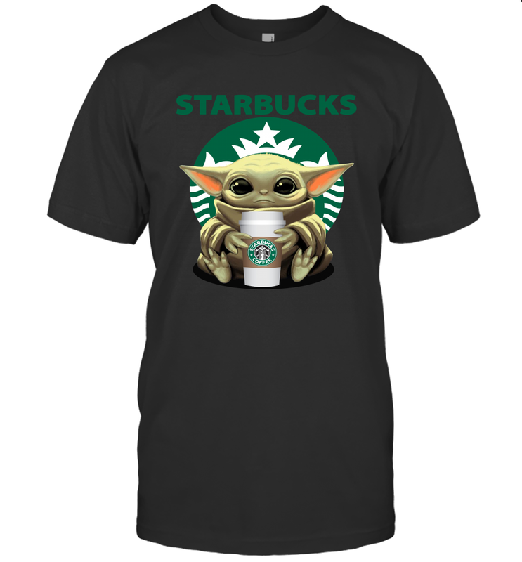 Baby Yoda Hugs Starbucks Cup Star Wars Shirts Men's T-Shirt - PrimaryTee Baby Yoda Hugs Starbucks Cup Star Wars Shirts Men's T-Shirt - PrimaryTee