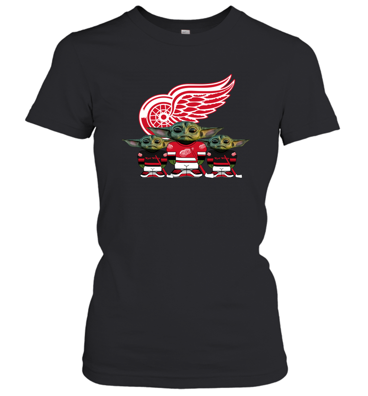 Detroit Red Wings Star Wars Logo Baby Yoda Women's T-Shirt - PrimaryTee Detroit Red Wings Star Wars Logo Baby Yoda Women's T-Shirt - PrimaryTee